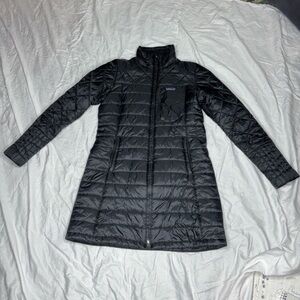 Patagonia Parka Puffer Full Zip Jacket Womens M Black